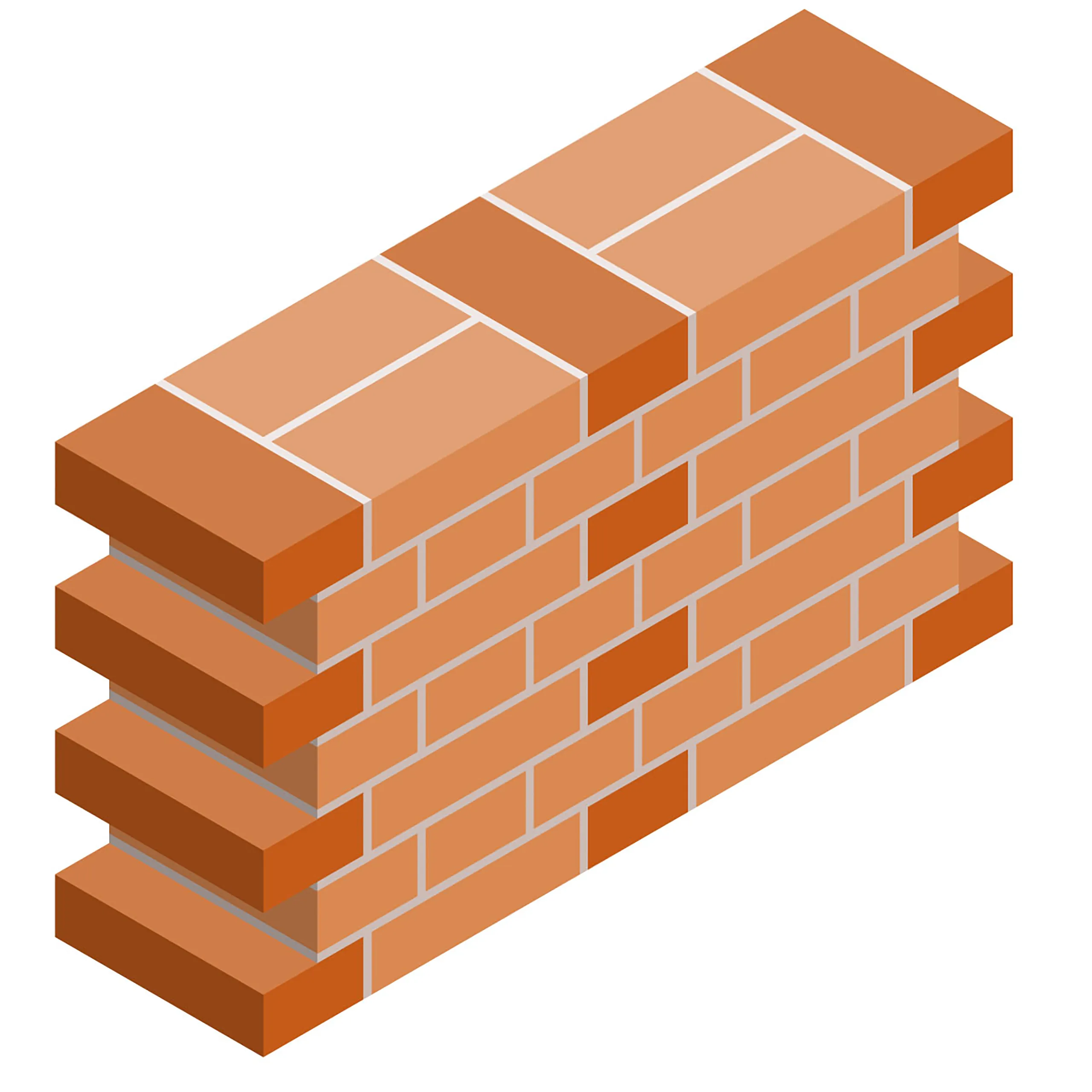 Flemish bond brickwork